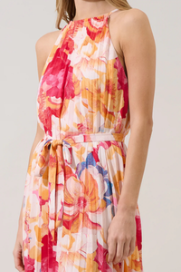 Maly Pleated Midi Dress