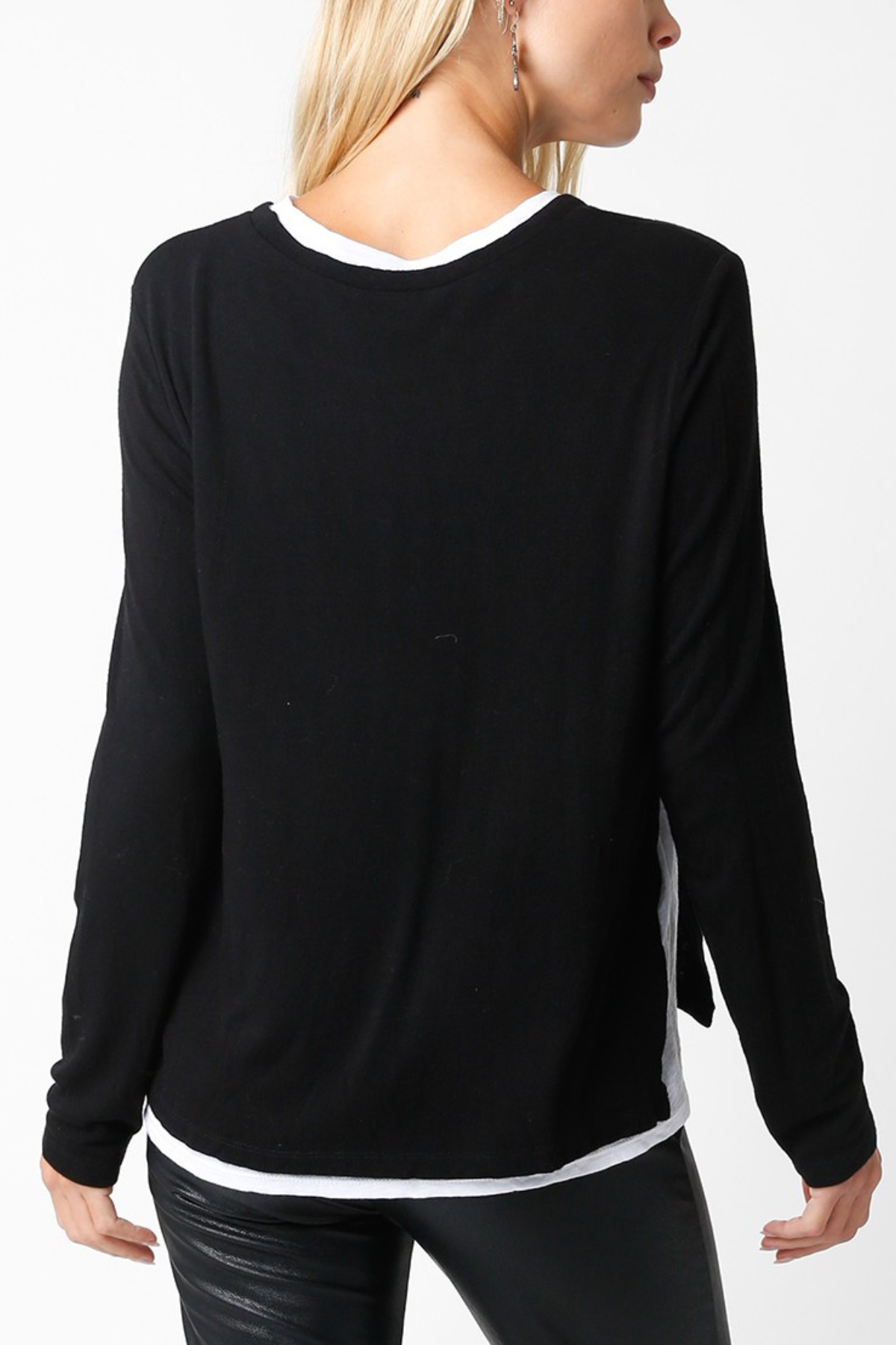 Lined Long Sleeve Top