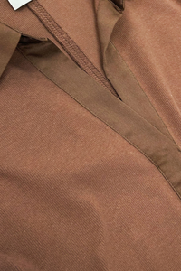 Ribbed Knit Collared Top