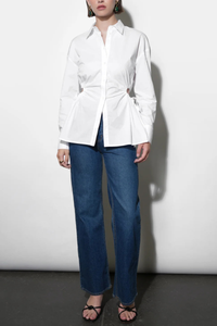 Naira Side Open Drawstring Shirt