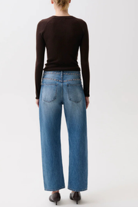 Pistola Lexi Mid Rise Bowed Straight
