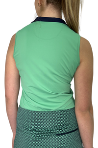 Golftini Sleeveless Cool Girl Mock Polo