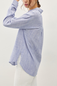 Lexi Pinstripe Button Down Shirt