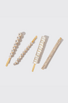 Rhinestone Bobby Pins 4pc Set