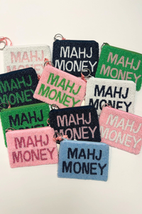 Mahj Money Beaded Coin Purse
