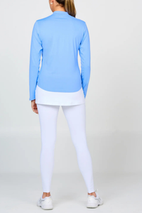 Sofibella Half Zip Long Sleeve