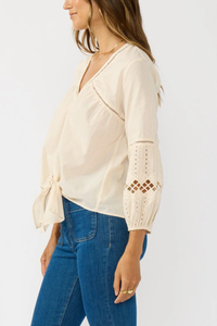Rosalia Tie Front Top