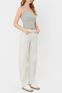Vervet High Rise Crop Barrel Jeans