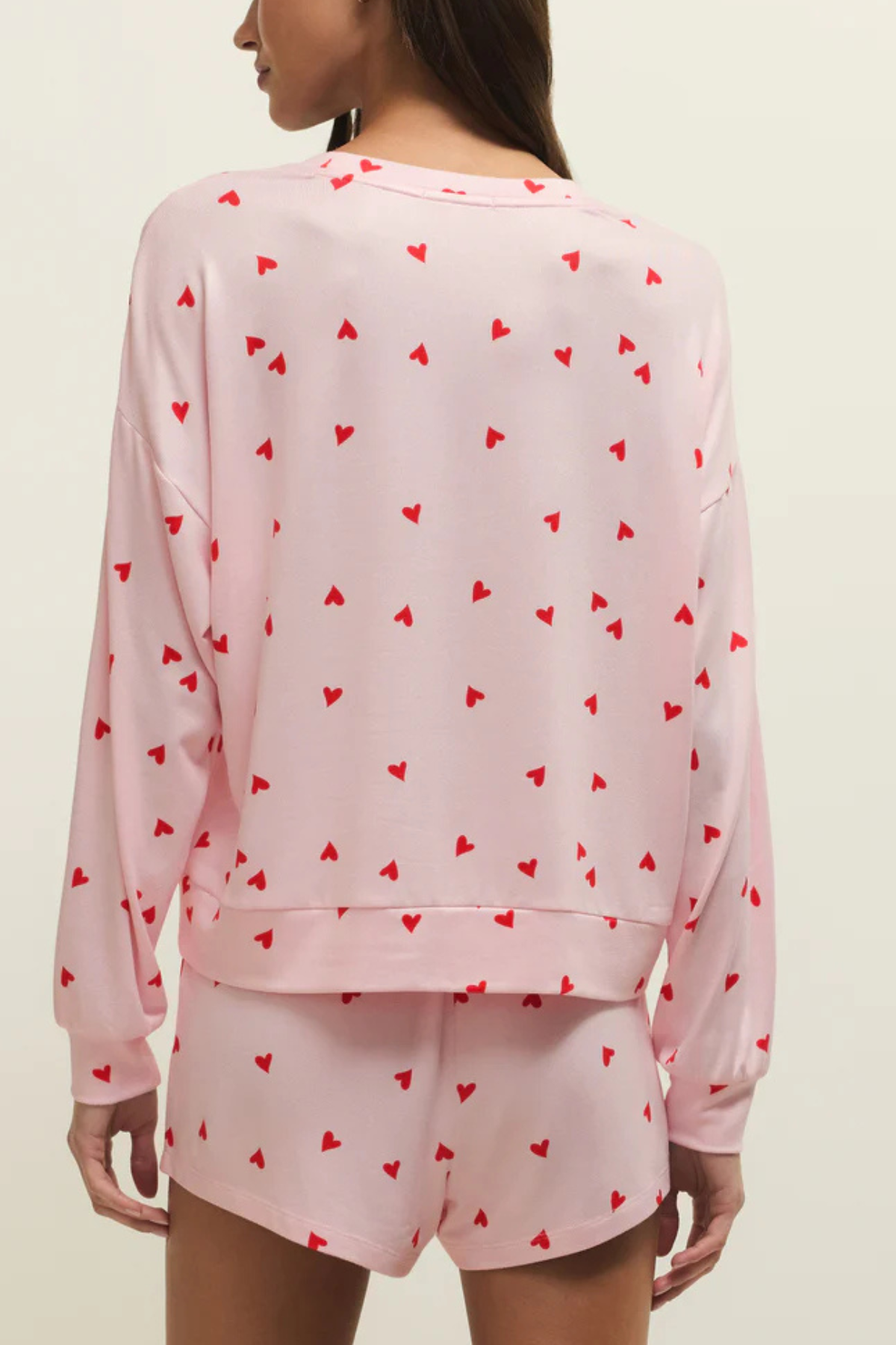 Z Supply Mira Heart Long Sleeve Top