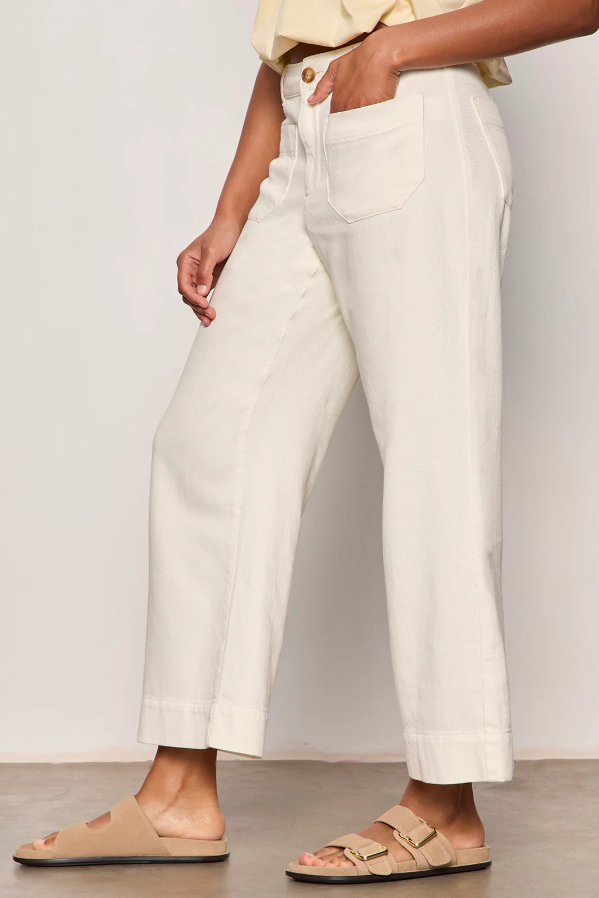 Sanctuary Soft Marine Wide Leg Crop Pant