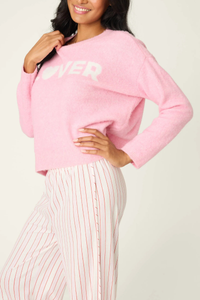 P.J. Salvage Feeling Loved "Lover" Snuggle Sweater