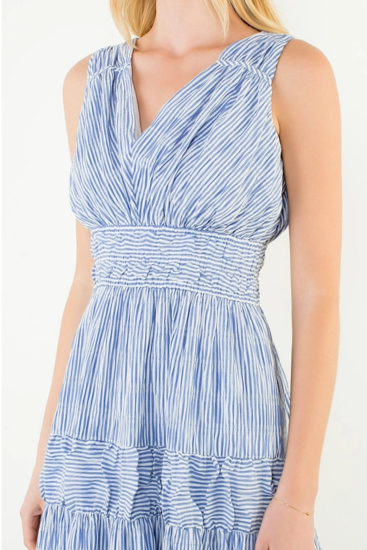 THML Sleeveless Tiered Dress