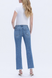 Vervet Mid Rise Crop Straight Jeans