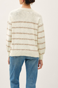 Lexi Drop Shoulder Striped Sweater