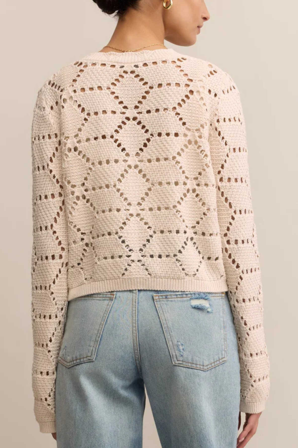 Rosalyn Diamond Sweater Cardigan