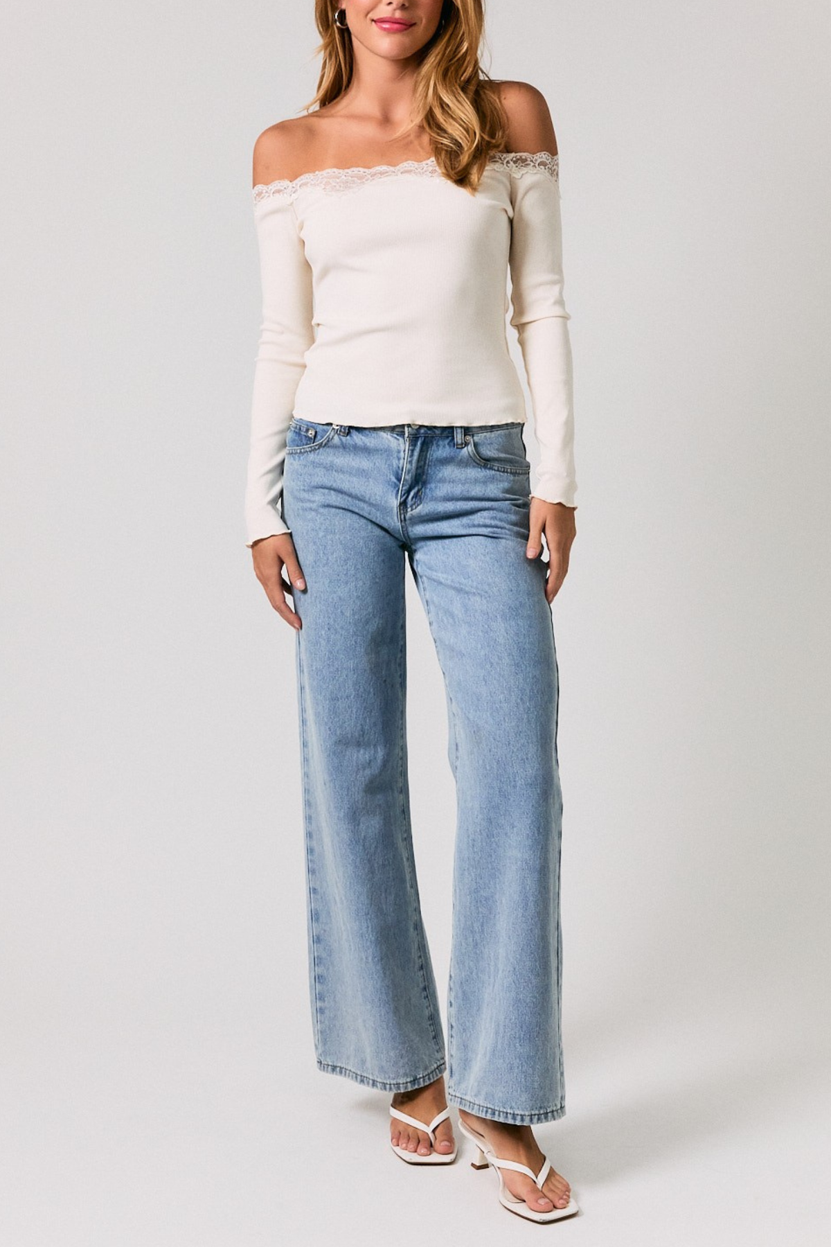 Long Sleeve Off The Shoulder Top