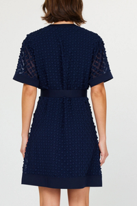 Textured Button Down Dress