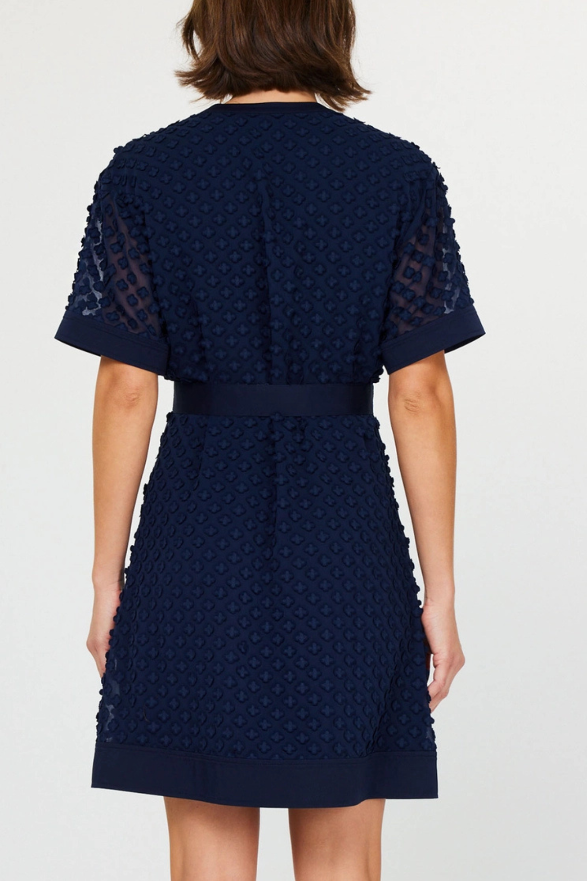 Textured Button Down Dress
