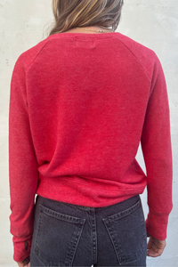 Naughty Lightweight Brushed Fleece Pullover Sweater