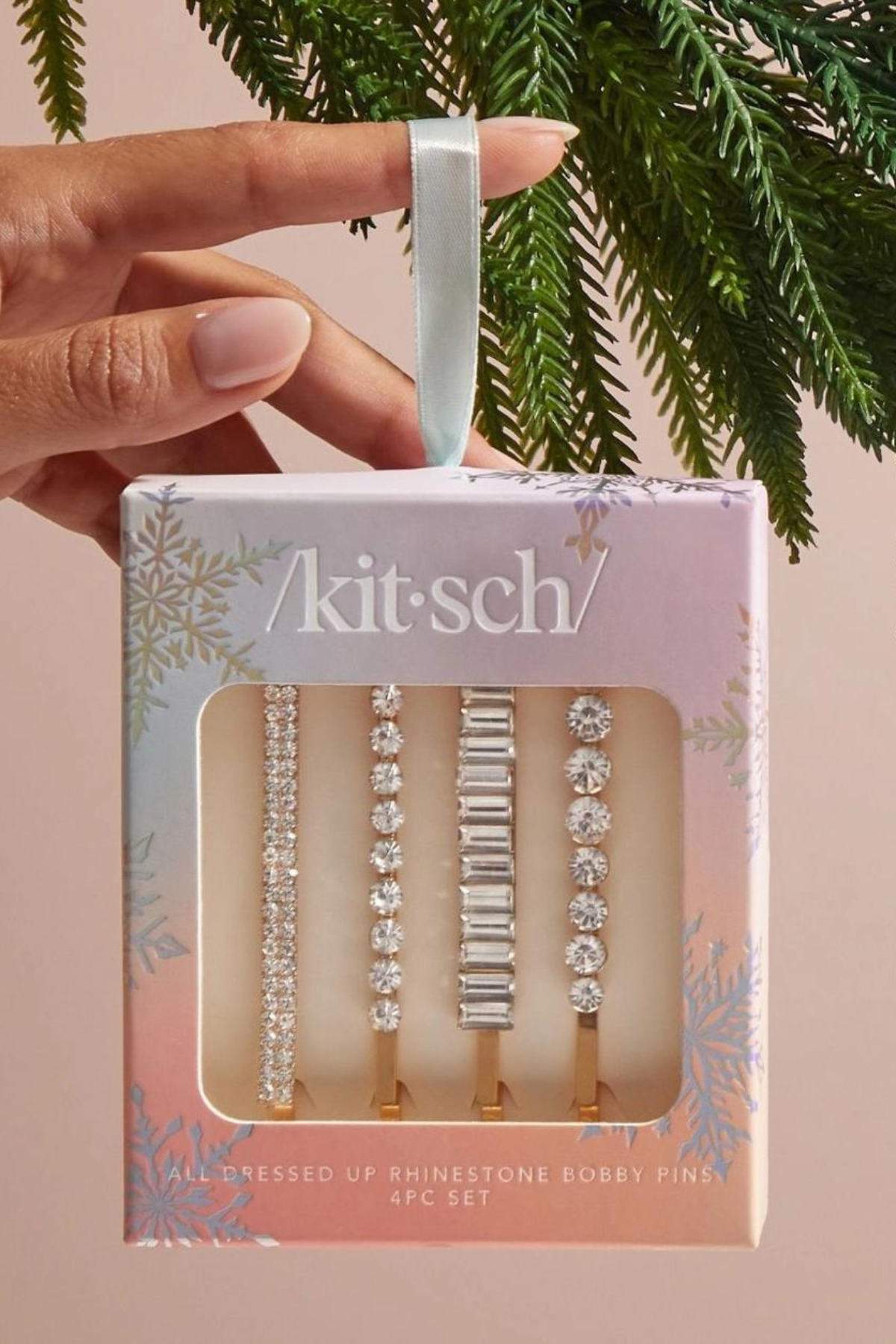 Rhinestone Bobby Pins 4pc Set