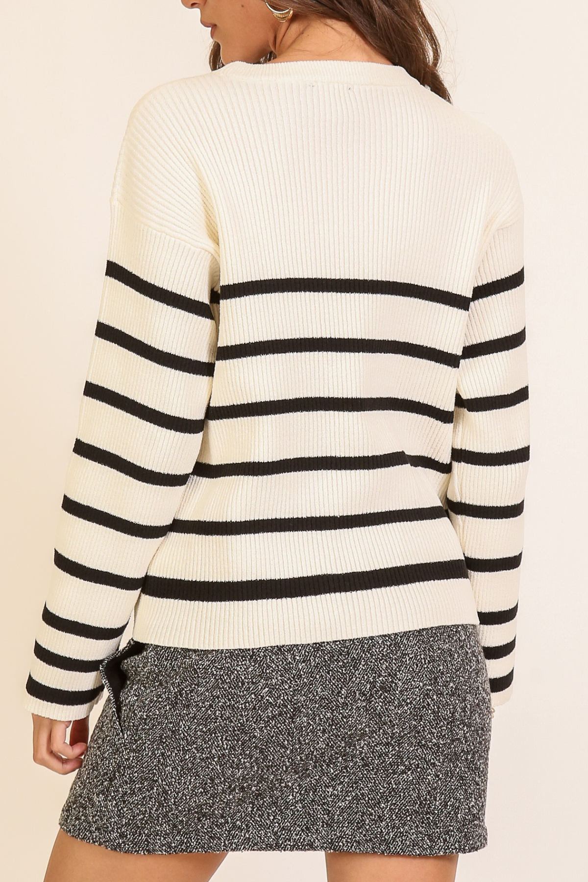 Striped Knit Sweater