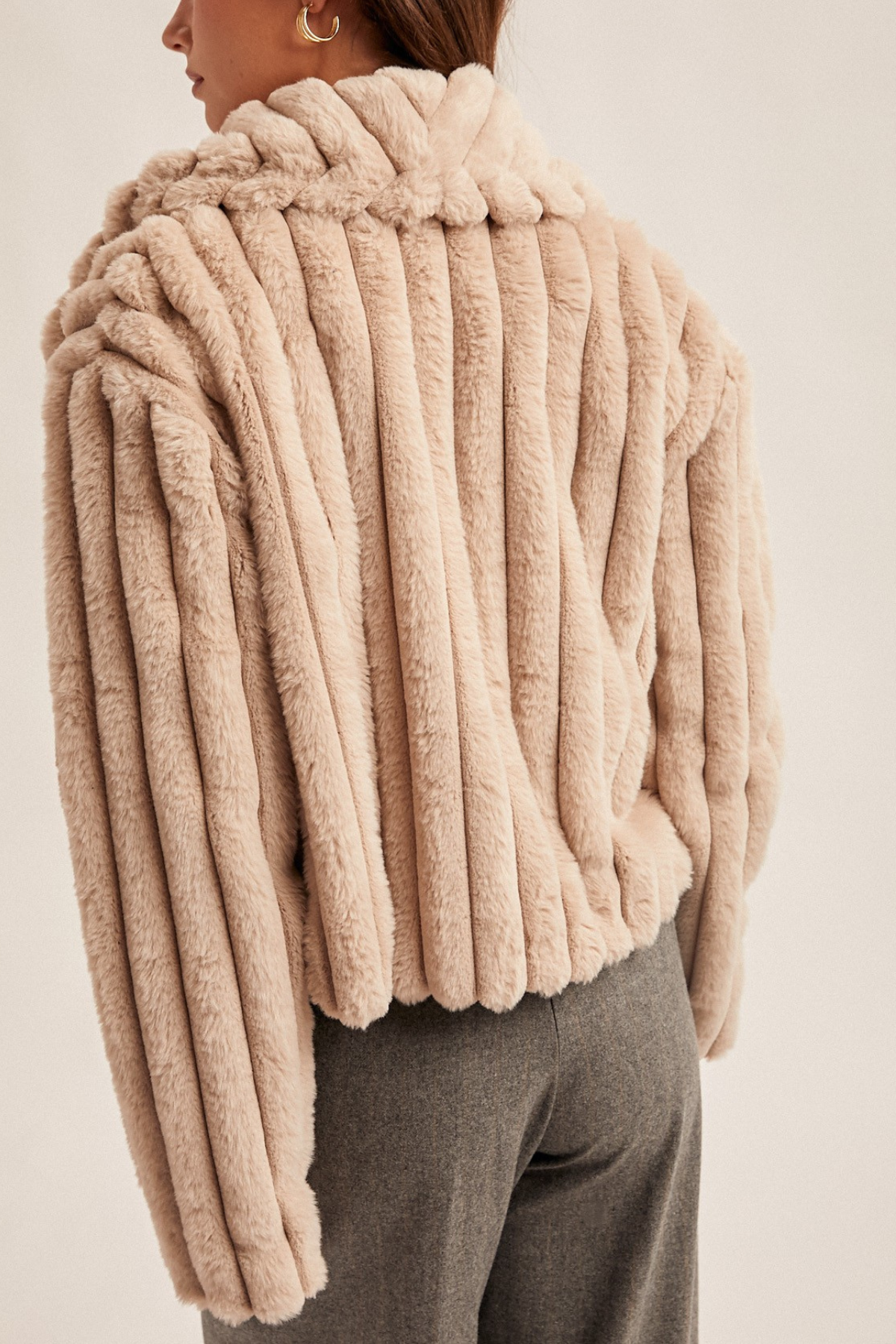 Faux Fur Crop Jacket