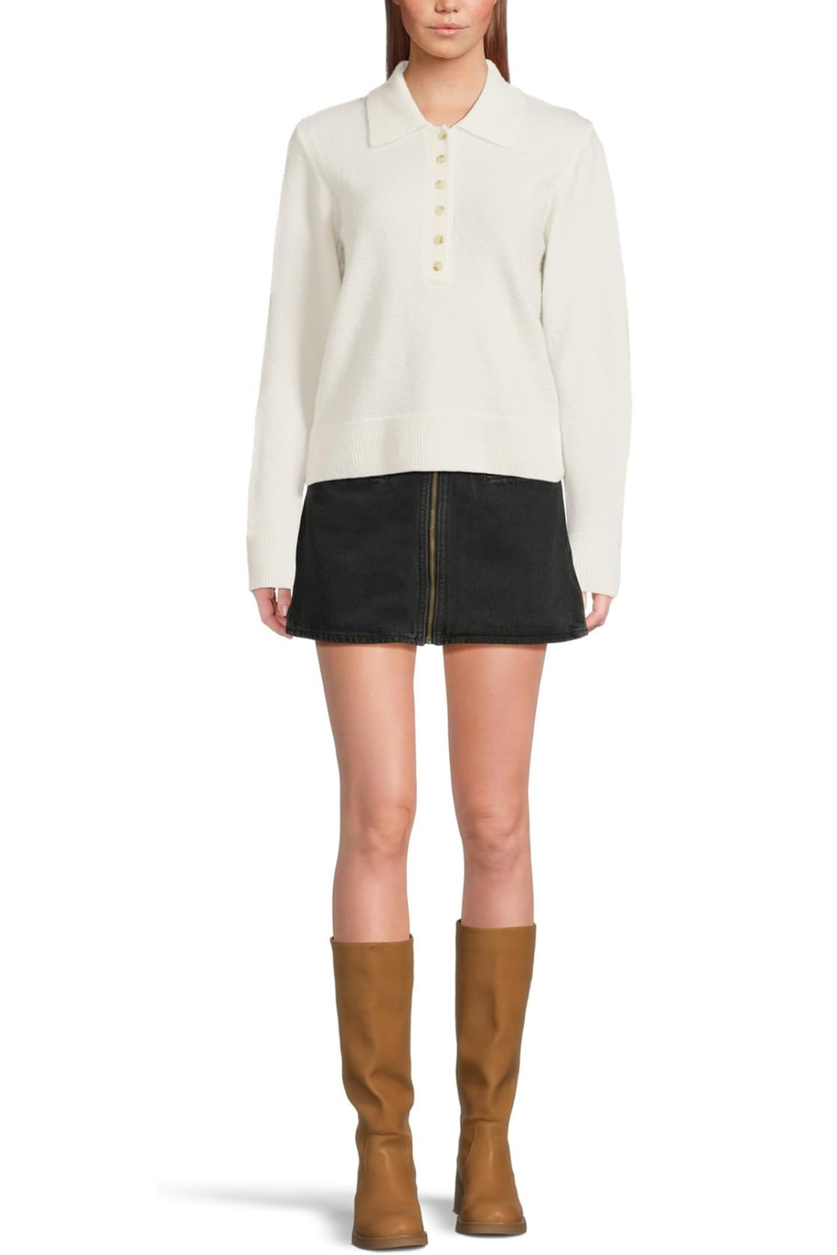 Michael Stars Margie Polo Sweater