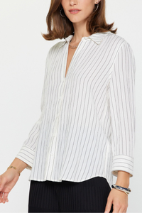 3/4 Sleeve Button Down Shirt