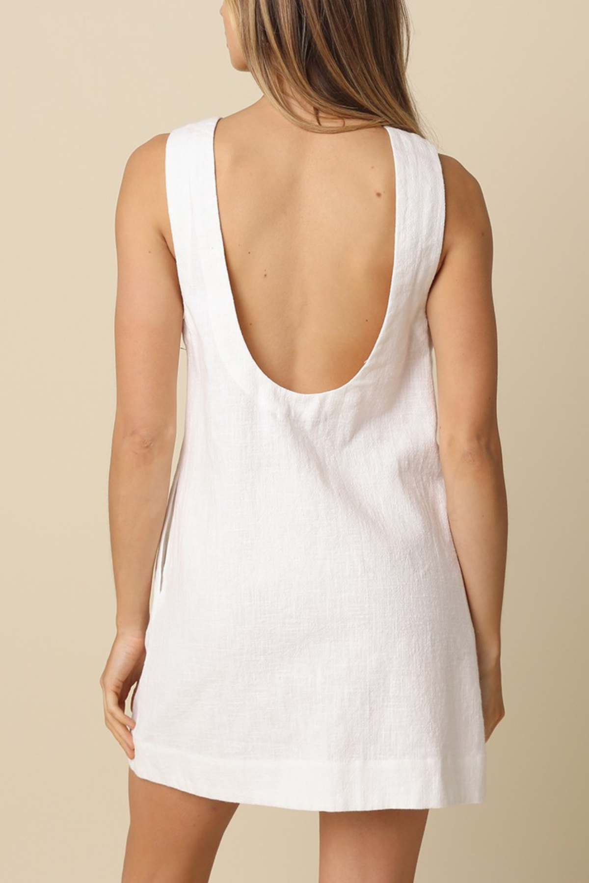 Open Back Mini Dress