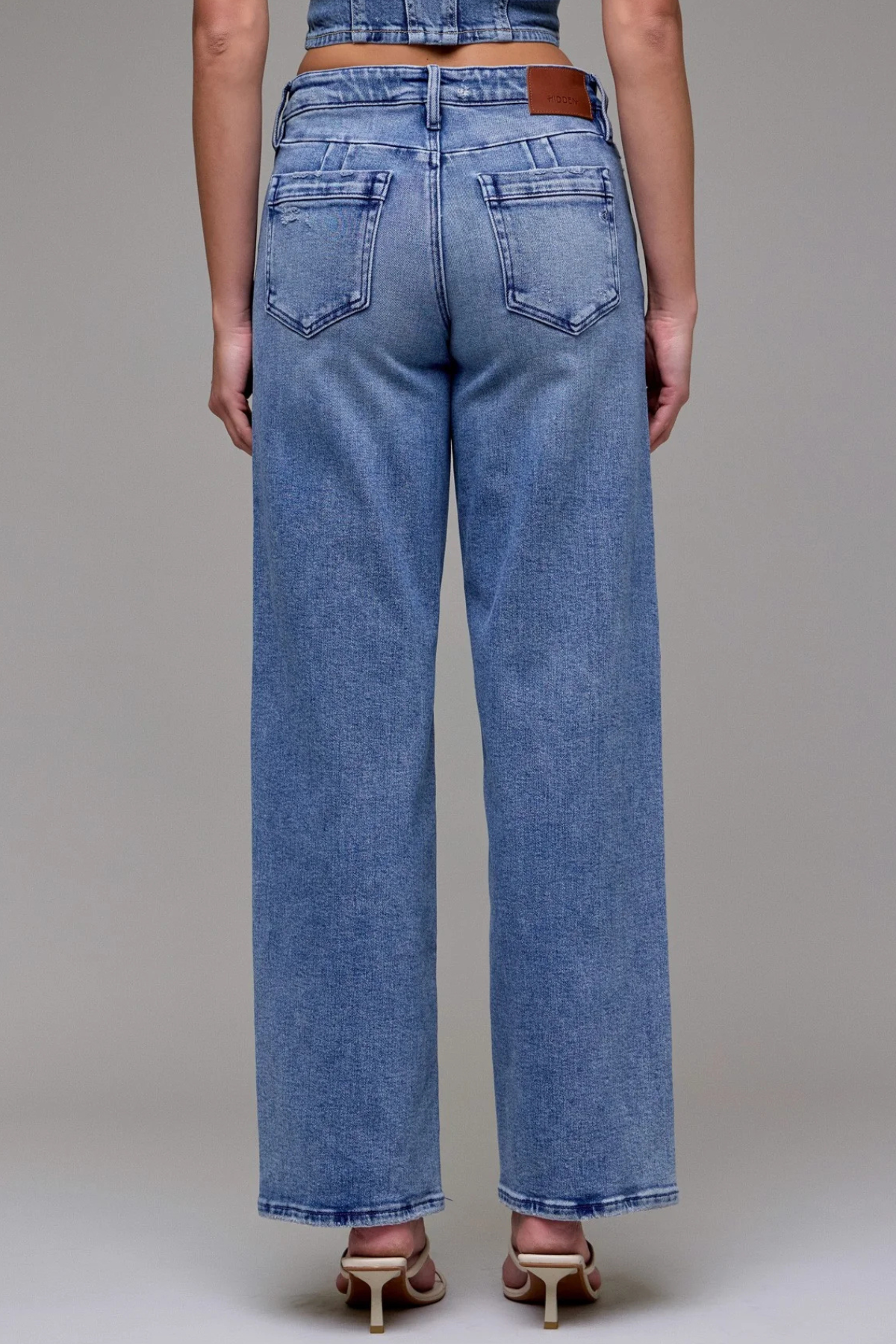 Hidden Logan Mid Rise Dad Jean