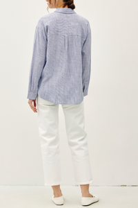 Lexi Pinstripe Button Down Shirt