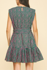 Polka Dot Tiered Mini Dress