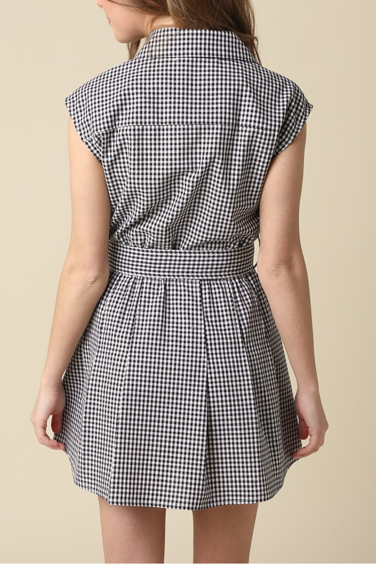 Norah Gingham Belted Dress