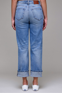 Hidden Ella High Rise Cuffed Classic Straight