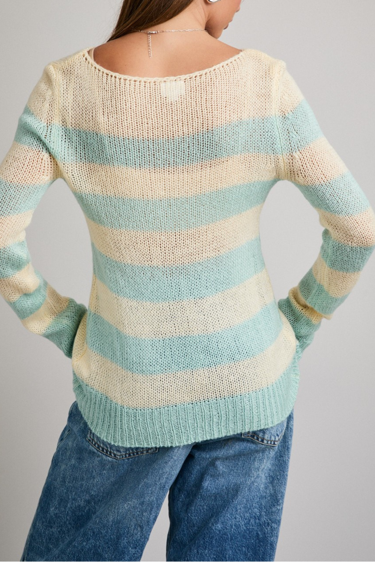 Striped Knit Sweater