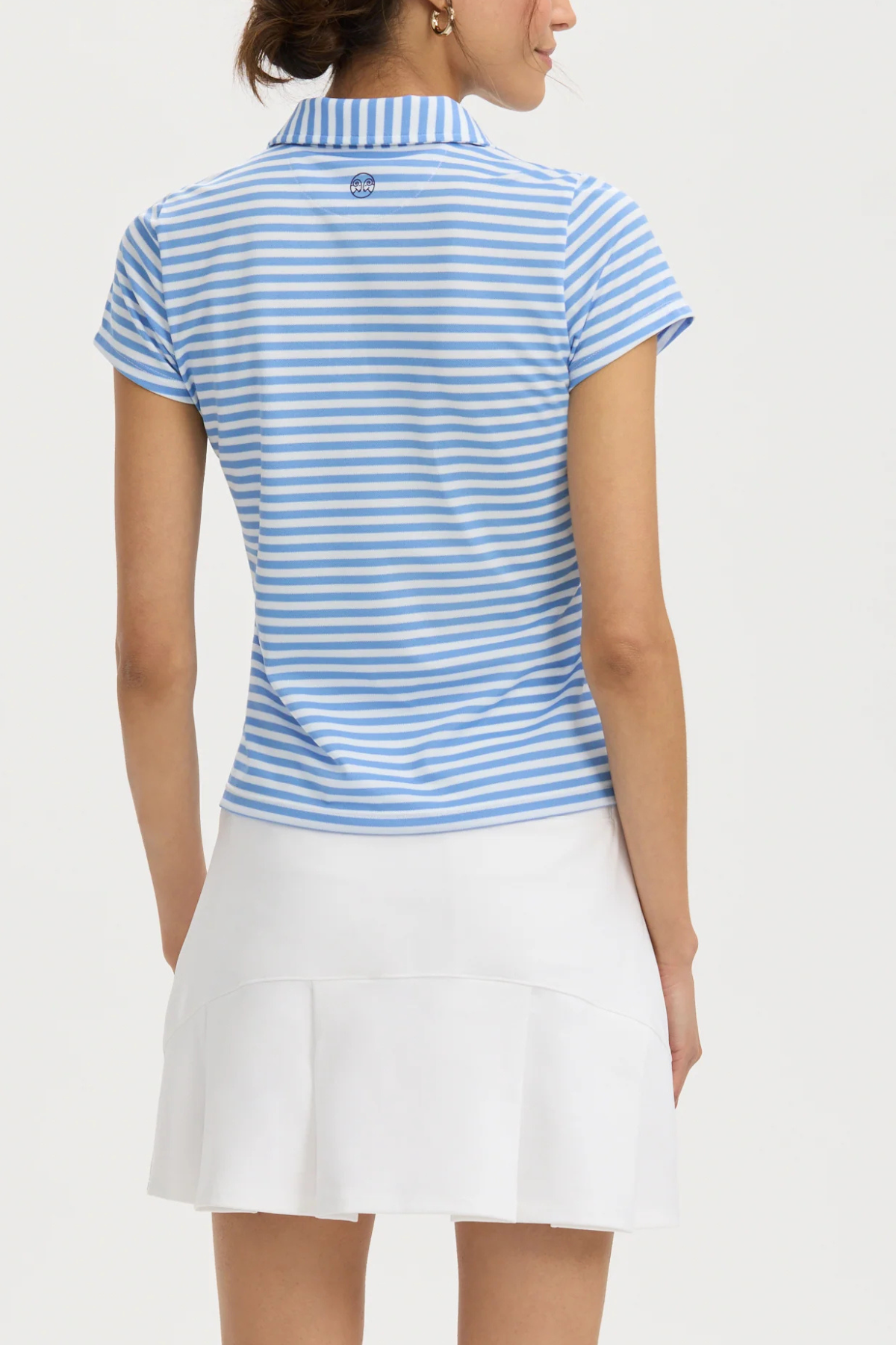 Renwick Stripe Scallop Placket Polo