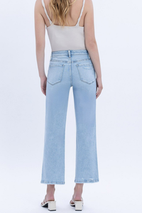 Vervet High Rise Crop Slim Wide Jeans
