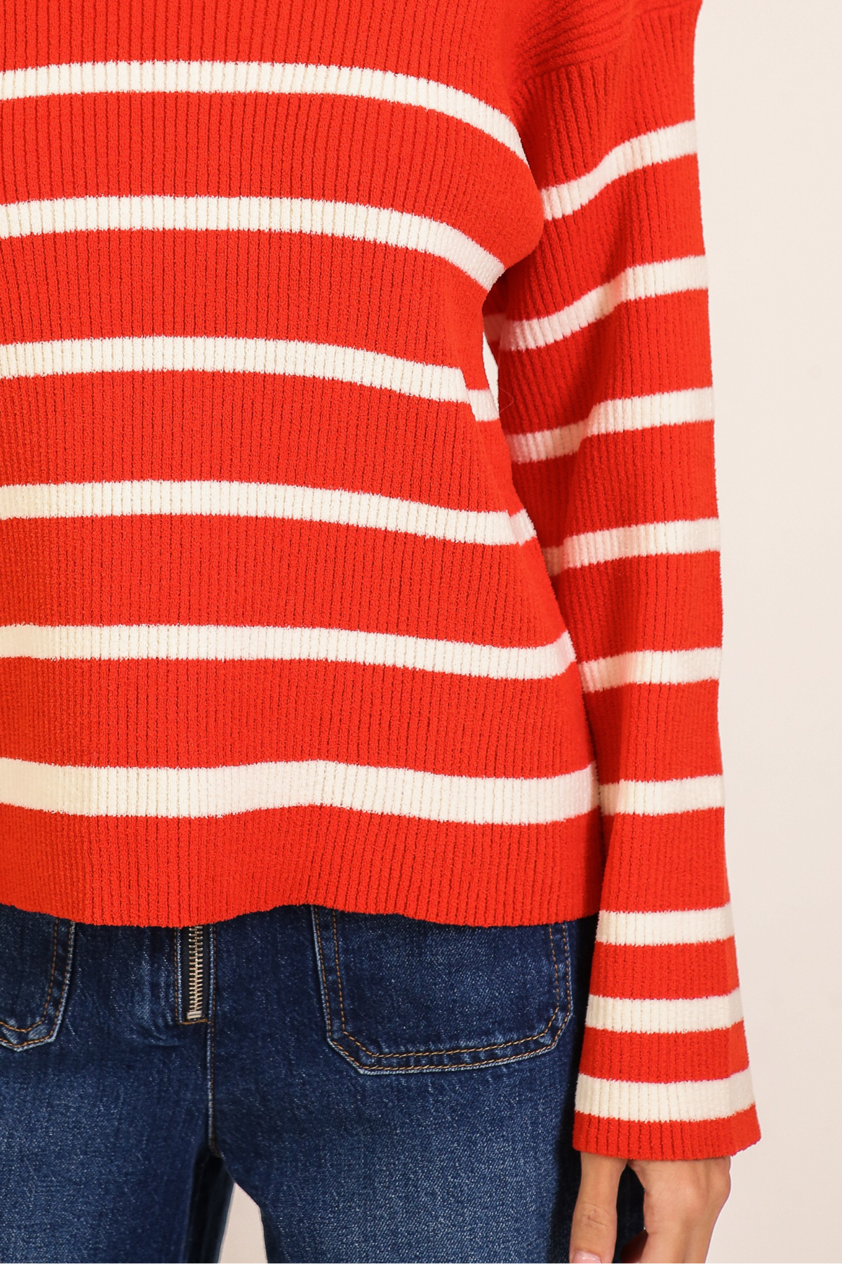 Striped Knit Sweater