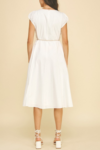 Midi Dress With Rope Belt