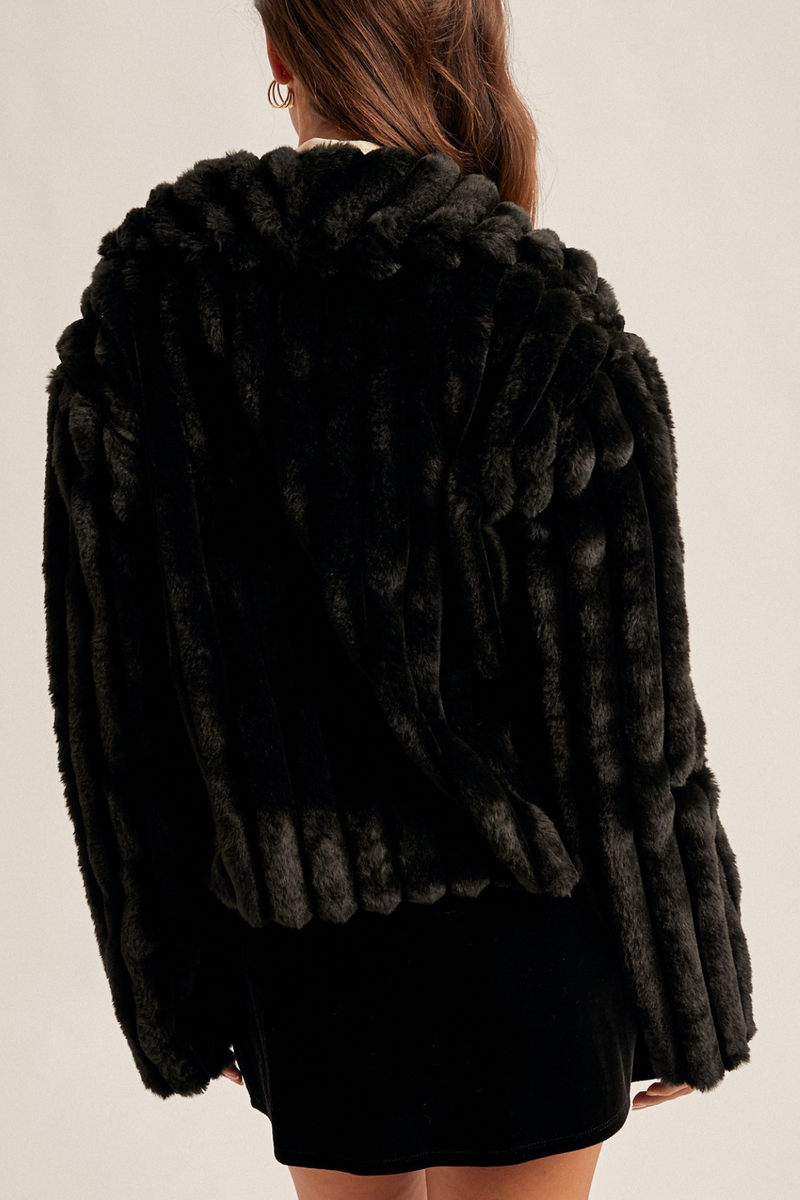 Faux Fur Crop Jacket