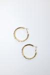 Nailhead Gemstone Hoops