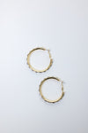 Nailhead Gemstone Hoops