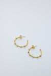 PG Designs Thin Gold Studded Hoops