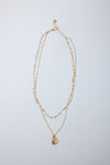 Champagne Crystal Double Necklace