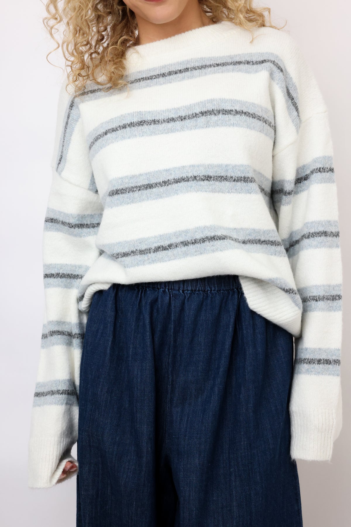 Striped Cropped Sweater