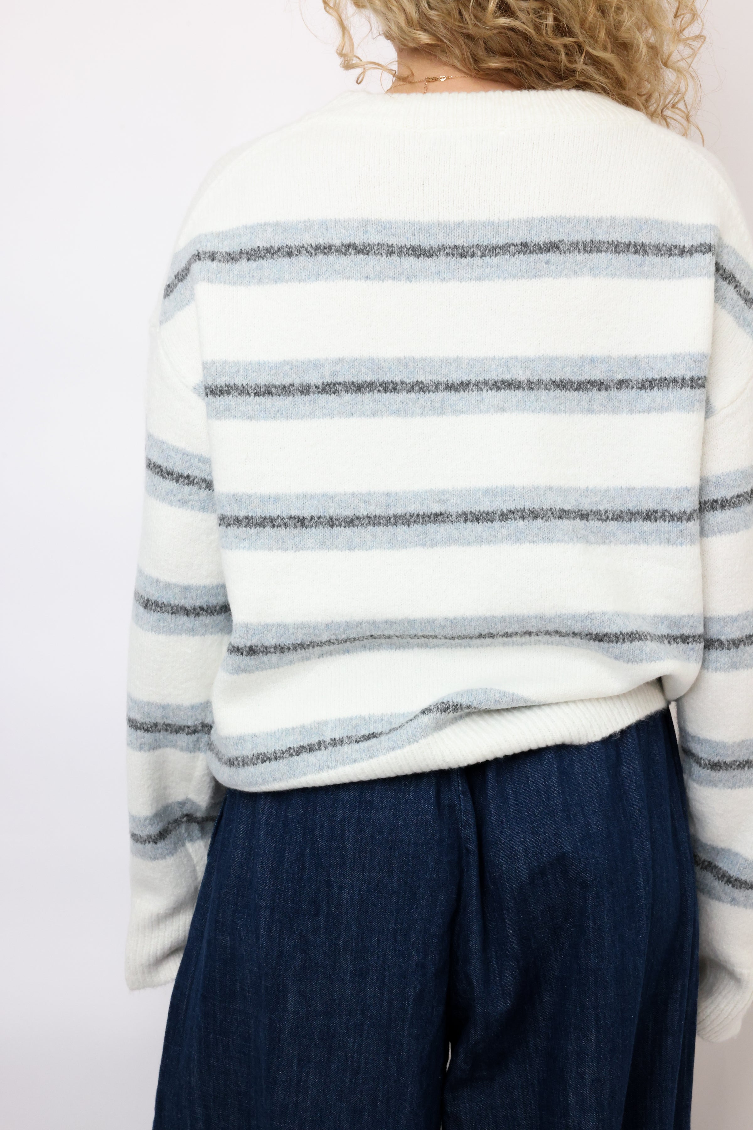 Striped Cropped Sweater