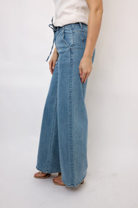 Vervet High Rise Waist Tie Palazzo Pants