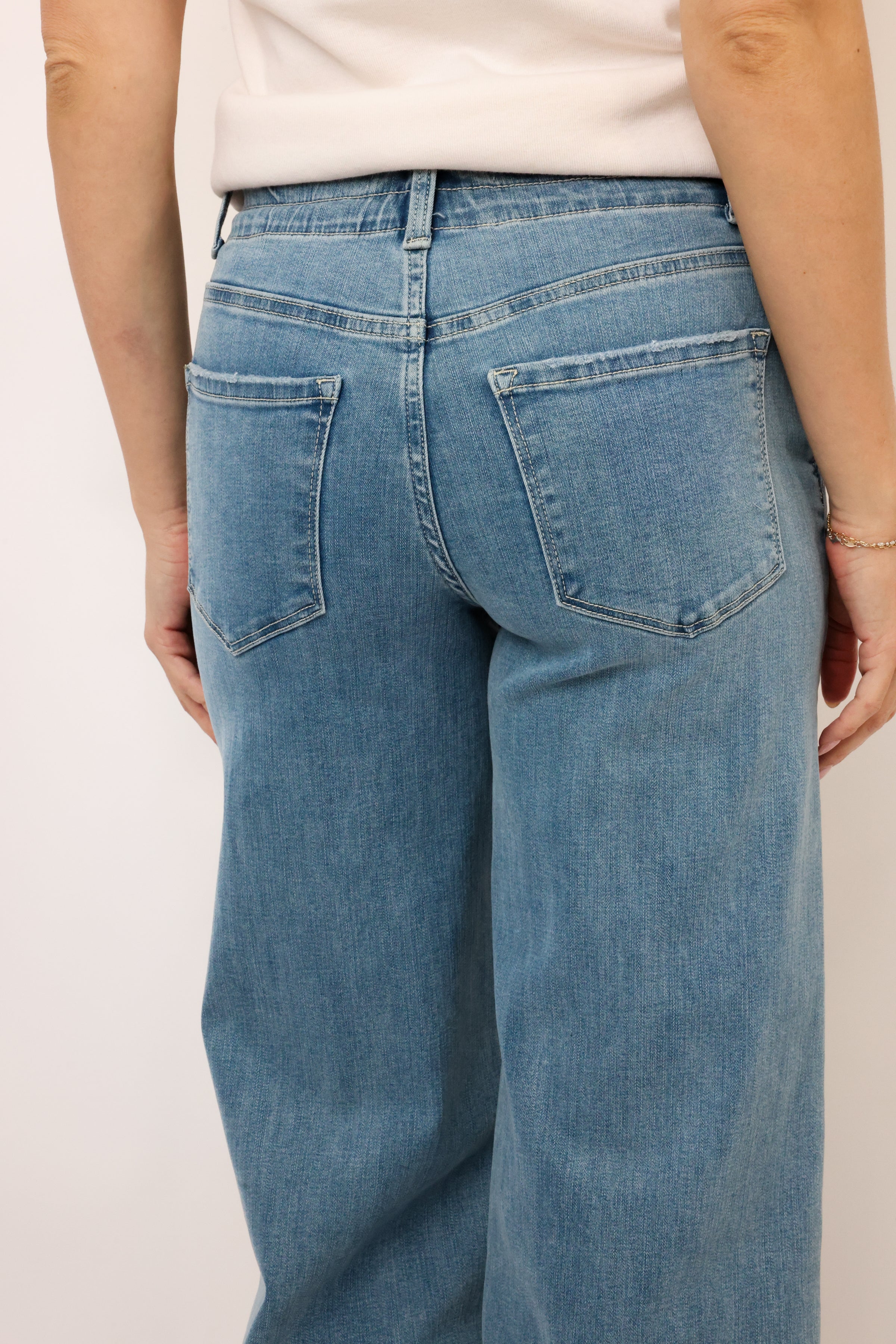 Vervet High Rise Waist Tie Palazzo Pants