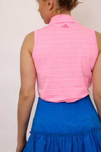 Adidas Ultimate365 Jacquard Sleeveless Polo