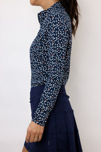 Adidas Ultimate365 Printed Quarter Zip Mock